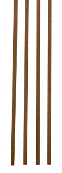 Ränder Mahagoni Swietenia schlicht, 1 Satz = 4 St. 820x3x6mm